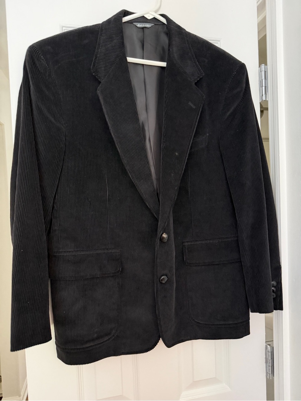 David Taylor Black Corduroy Sport Coat